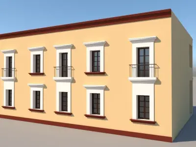 Mexican House 2 Faces  3D model