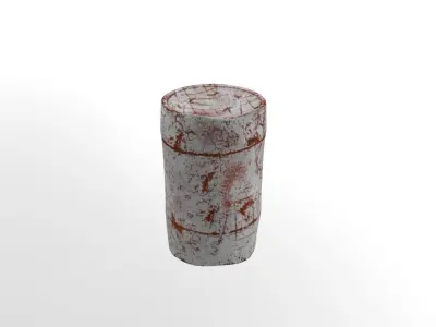 Rusty Waste Oil Drums Free low-poly 3D model