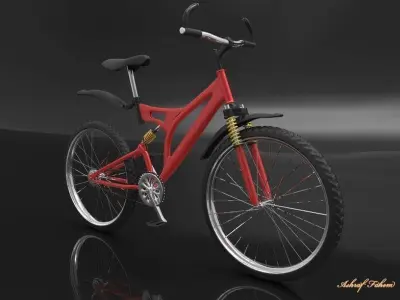 bicycle Low-poly 3D model purchase