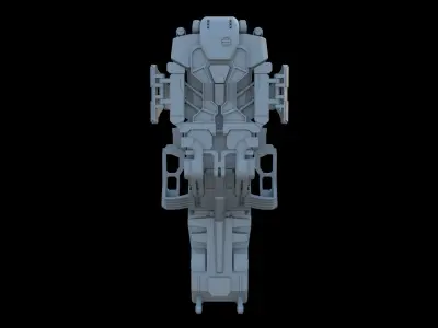 Sci Fi Mech Seat 3D model