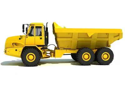 Construction Dump Truck and Water Wagon 3D model
