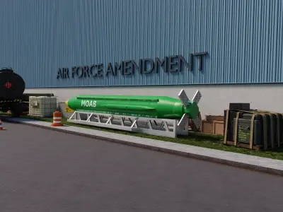 mother of all bombs Low-poly 3D model