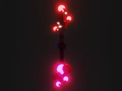 Staff Low-Poly for game Low-poly 3D model