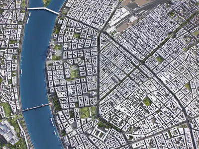 Budapest Low-poly 3D model