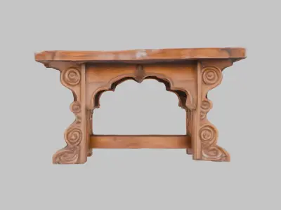 Gothic Craft Table Low-poly 3D model