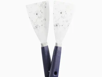 Industrial Spatula 01 Low-poly 3D model