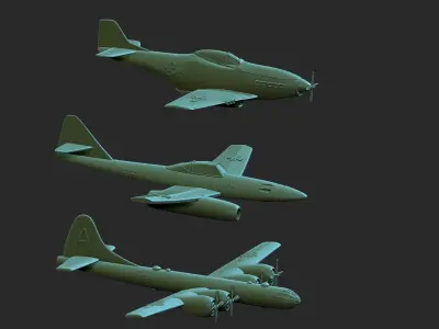 3 jets 3D print model
