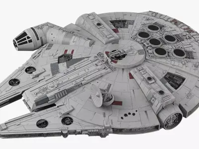 Millennium Falcon  Low-poly 3D model