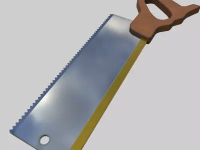 Tenon Saw Low-poly 3D model
