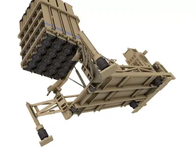  Iron Dome missile defense system 3D model