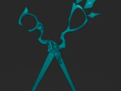 League of Legends Gwen Scissors FAN ART 3D MODEL 3D model