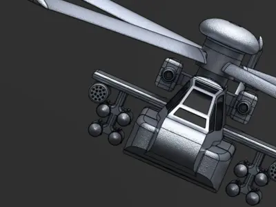 AH 64 Apache Free 3D print model