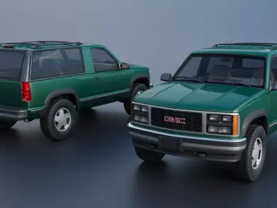 GMC Yukon 2 Door 1992 3D print model