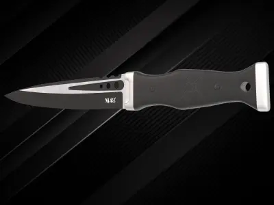 tactical knife Highland Scottish Free low-poly 3D model
