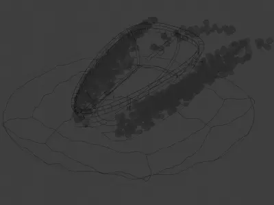 Boat animation stylized Low-poly 3D model