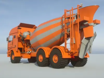  Concrete Mixer Turck model 3D model