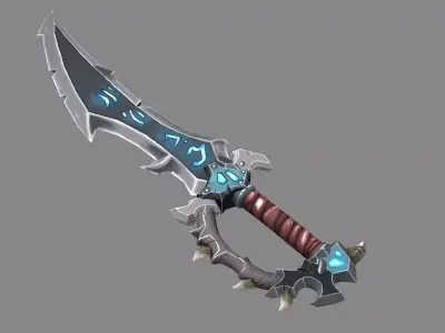 Sword Low poly model Low-poly 3D model