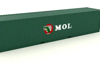 Shipping container MOL 3D model