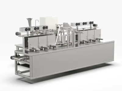 Automatic Bag Packaging Machine 3D model
