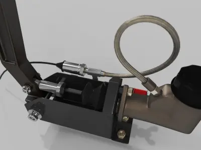 Hydraulic Car Handbrake 3D model