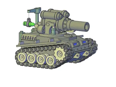 BIG HOWITZER SHOT 3D model