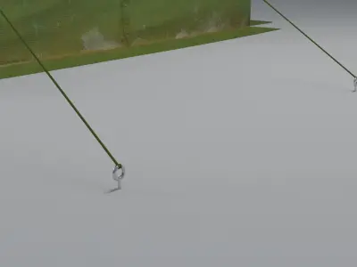 Army tent  Low-poly 3D model