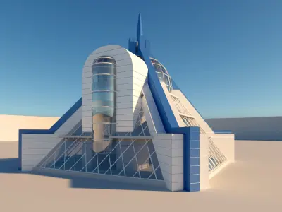 Future building 3D model purchase