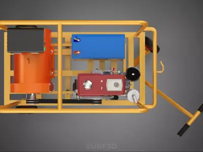 STANDARD ELECTRICAL GENERATOR SET BACKUP POWER DIESEL GENSET KVA 3D model