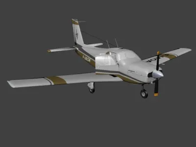 Socata ST 10 Diplomate Free low-poly 3D model
