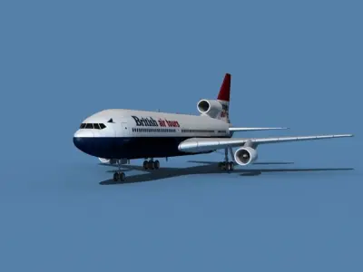 Lockheed L-1011-50 British Air Tours 3D model