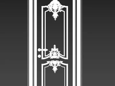 Exquisite Classic Door  3D model