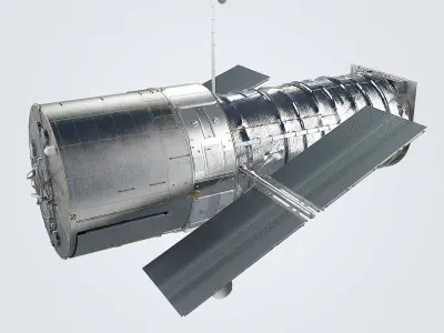 Hubble Telescope 3D model