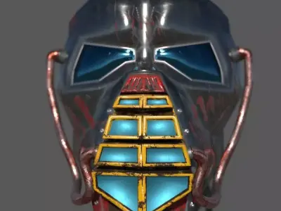 Immortal Mask Low-poly 3D model