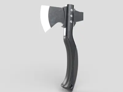 Axe M08 - with STL Low-poly 3D model