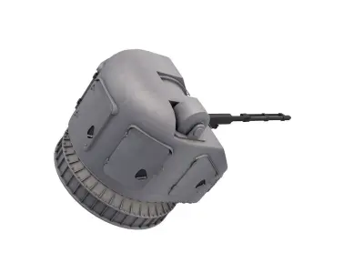 AK 176  Naval Gun 3D model