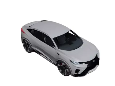 Generic Futuristic Modern SUV Next-Generation Vehicle 07 3D model