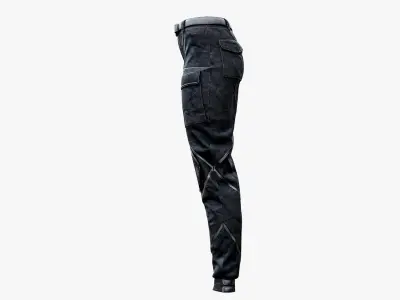 Military Tactical Pants Low-poly 3D model