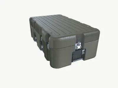 Metallic Crate 3D model