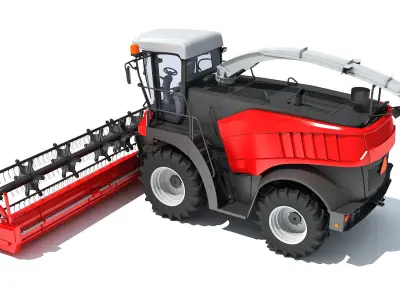 Combine Harvester 3D model 12