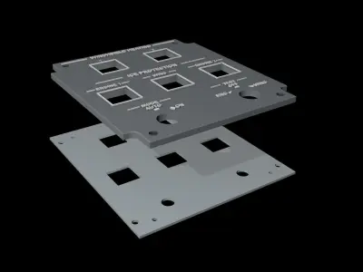 EMBRAER E1 OVERHEAD - WINDSHIELD HEAT ICE PROTECTION PANEL 3D print model