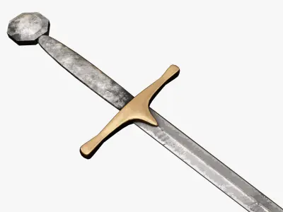 Medieval weapons Low-poly 3D model order