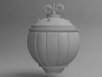 Grenades lamp Low-poly 3D model
