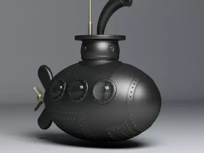 Submarine 3D model 3