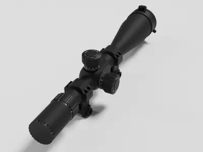Monstrum G3 6-24x50 FFP Rifle Scope Low-poly 3D model