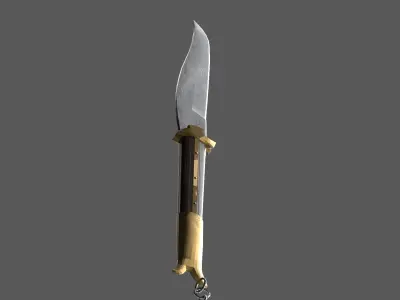 Rampuri Pocket Knife Low-poly 3D model
