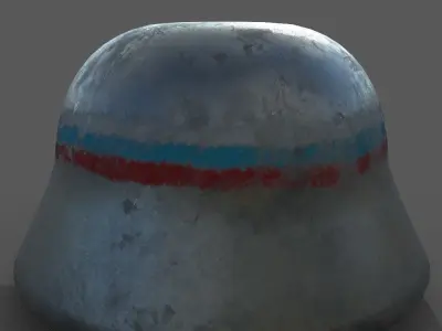 Russian Liberation Army Helmet Free low-poly 3D model