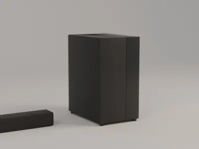 Soundbar with Subwoofer  Free 3D model