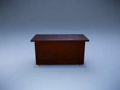 Vintage Dresser Low-poly 3D model