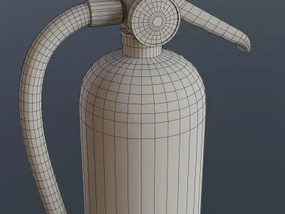 Fire Extinguisher Low-poly 3D model 51