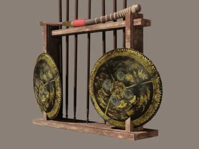 THAI-weapon-Set Low-poly 3D model